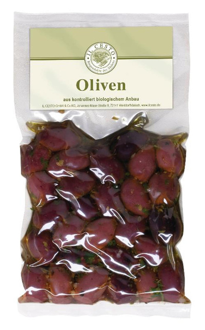 Produktfoto zu Il Cesto - Griechische Kalamata Oliven ohne Stein - 175g