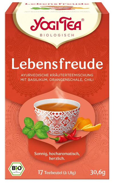 Produktfoto zu Yogi Tea - Lebensfreude Tee - 17 x 1,8g