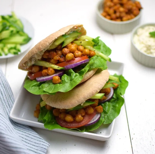 Pita mit Kichererbsen