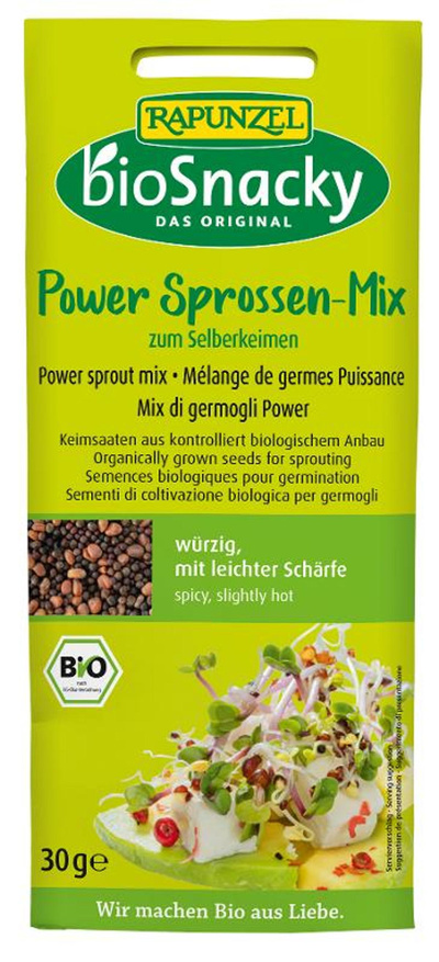 Produktfoto zu Rapunzel - Power Sprossen-Mix bioSnacky - 30g