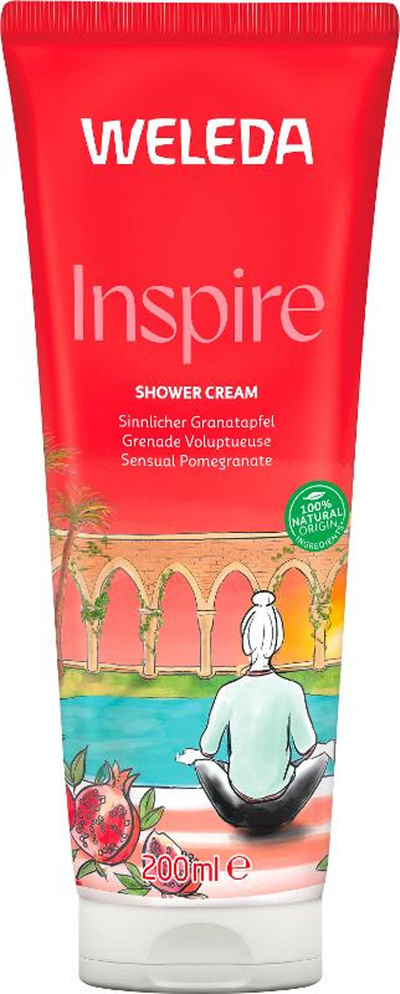 Produktfoto zu Inspire Schönheitsdusche Granatapfel - 200ml