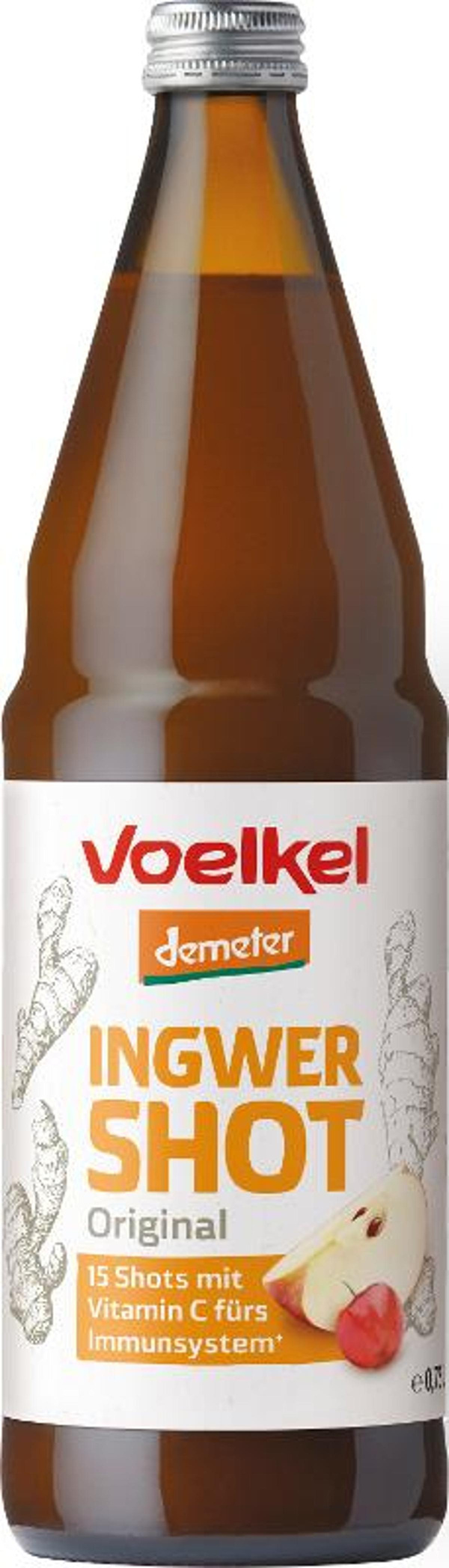 Produktfoto zu Voelkel Shot Ingwer - 0,75l