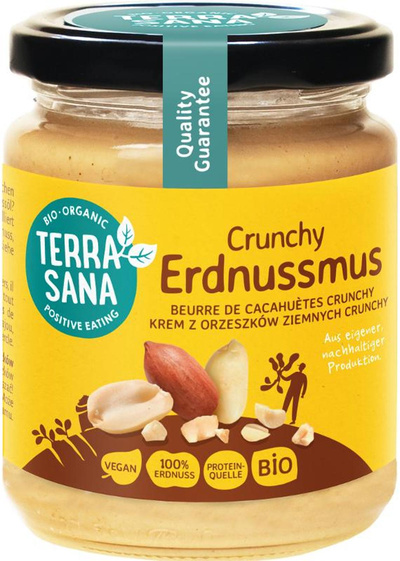 Produktfoto zu TerraSana - Erdnussmus crunchy - 250g