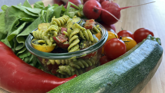 Topinambur Puffer mit Porree und Sellerie 