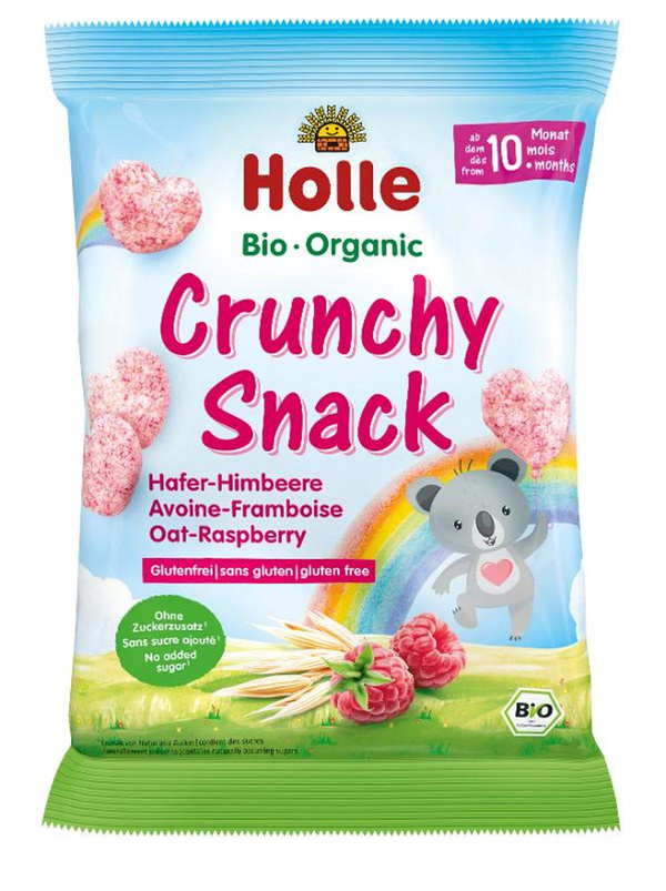 Produktfoto zu Holle - Crunchy Snack Hafer Himbeere - 30g