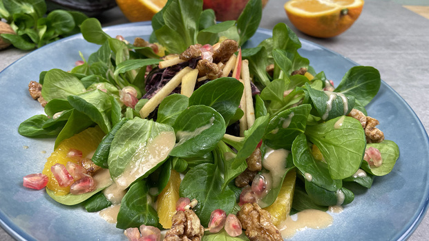 Rezeptbild für 83. Winterlicher Feldsalatkranz