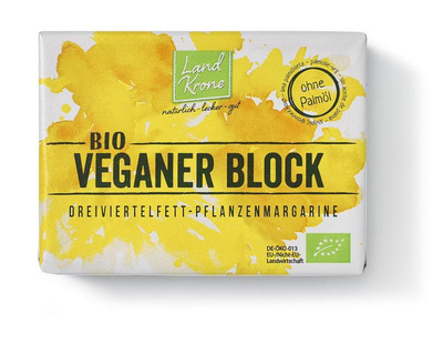 Produktfoto zu Landkrone - Bio Veganer Block - 250g