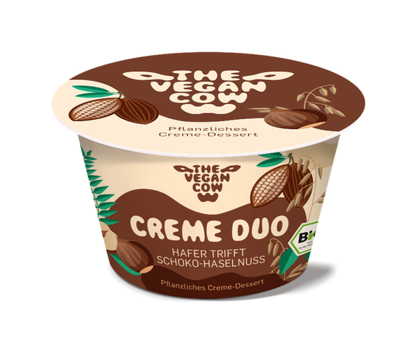 Produktfoto zu The vegan cow - Creme Duo Pudding vegan - 125g