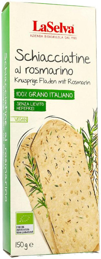 Produktfoto zu LaSelva - Knusprige Fladen Rosmarin - 150g