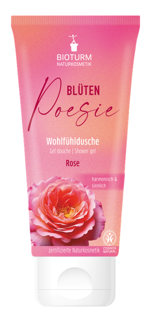 Produktfoto zu Bioturm - Duschgel Rose - 200ml