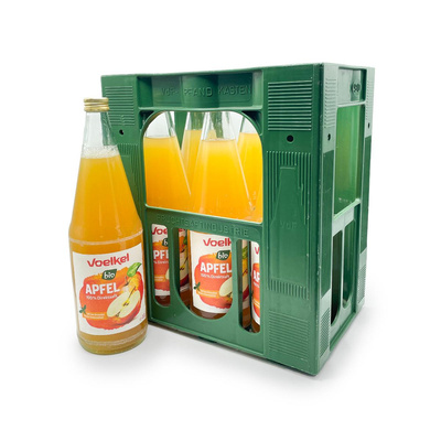 Produktfoto zu Voelkel - Apfelsaft Streuobst, naturtrüb - 6 x 1l